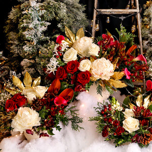 Holiday Luxe Flower Arrangement