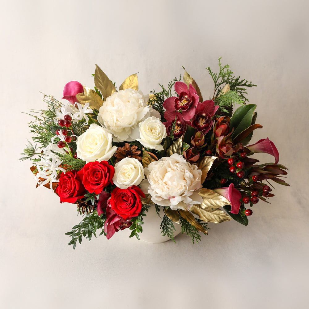 Holiday Luxe Flower Arrangement